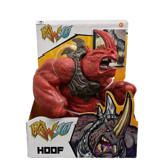Hoof Toy 2021 Raw 10 12" Hoof‎ by McFarlane Toys Red New In Box - Picture 1 of 4
